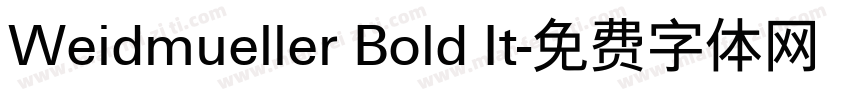 Weidmueller Bold It字体转换